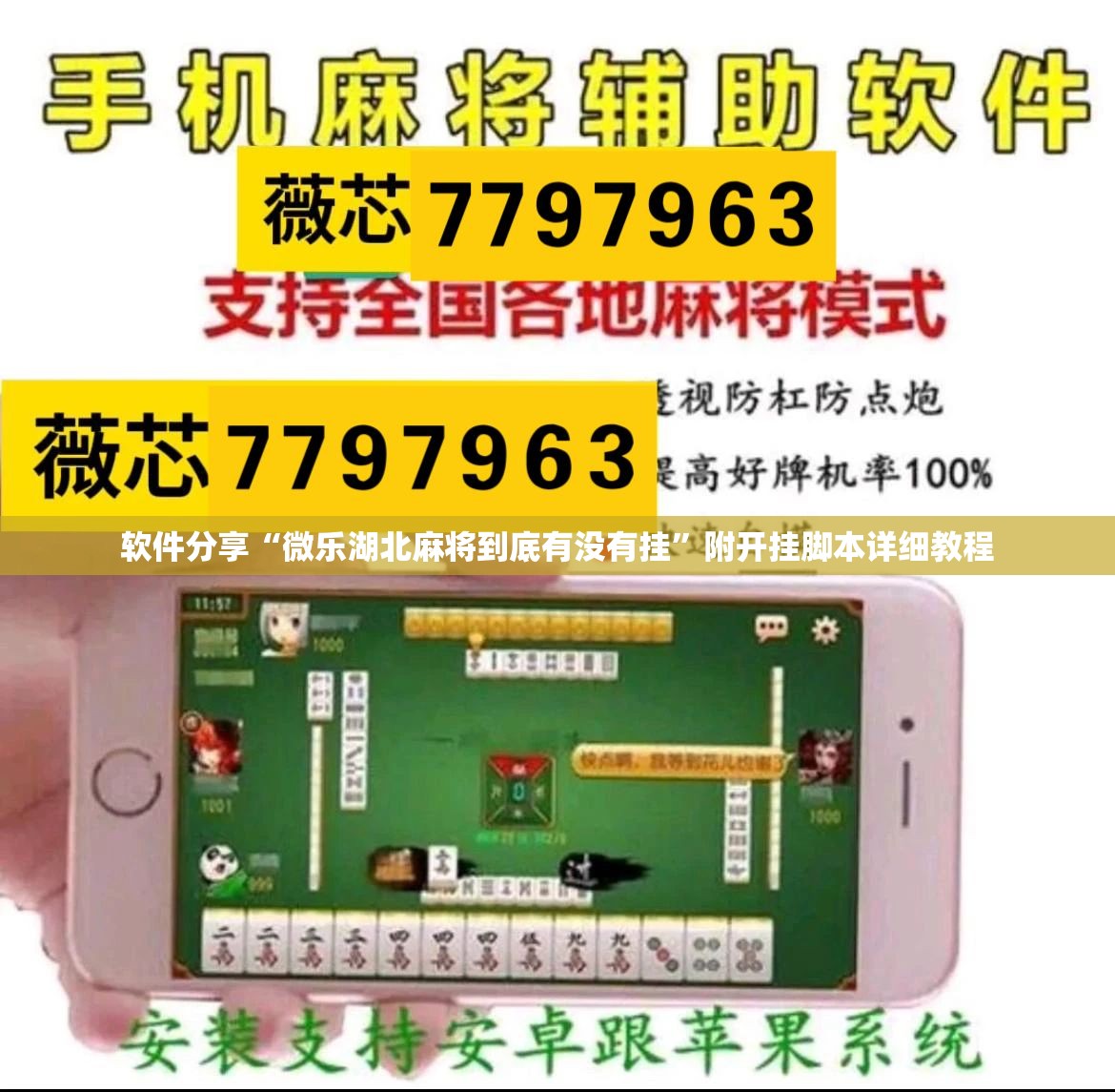 软件分享“微乐湖北麻将到底有没有挂”附开挂脚本详细教程