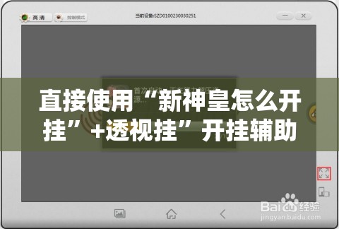 直接使用“新神皇怎么开挂”+透视挂”开挂辅助软件教程