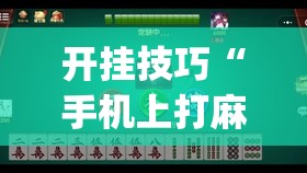 开挂技巧“手机上打麻将必胜软件”(其实有挂)辅助透视教程