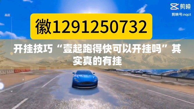 开挂技巧“壹起跑得快可以开挂吗”其实真的有挂